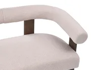 Divano 2 posti ILBRO Bouclé Marrone scuro/Beige_1061232