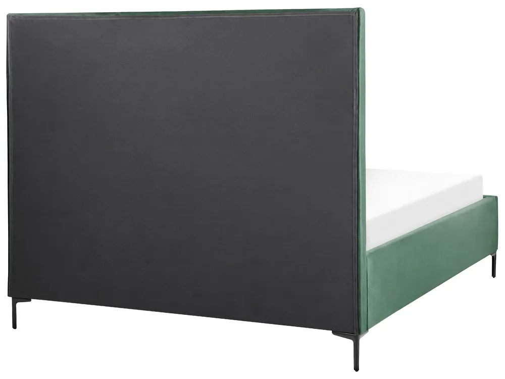 Bedroom Set SEZANNE Velvet Dark Green 160 x 200 cm (EU King Size)_892540