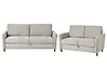 Living Room Set 5 Seater MARE Fabric Grey