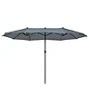 Patio Parasol 460 cm SIBILLA Grey