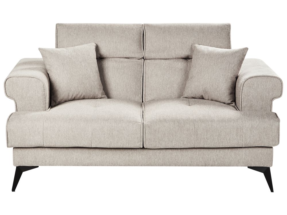 Sofa 2 Seater SKIVE Fabric Taupe
