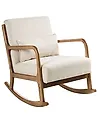 Rocking Chair SKOVDE Fabric Light Beige