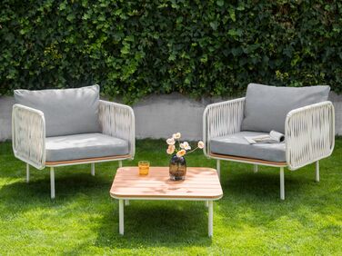 2 Seater Garden Set Grey SENISE