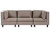 Sofá modular 3 plazas UNSTAD Tela Marrón