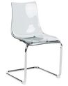 Set of 2 Dining Chairs Transparent MARSHALL_930050