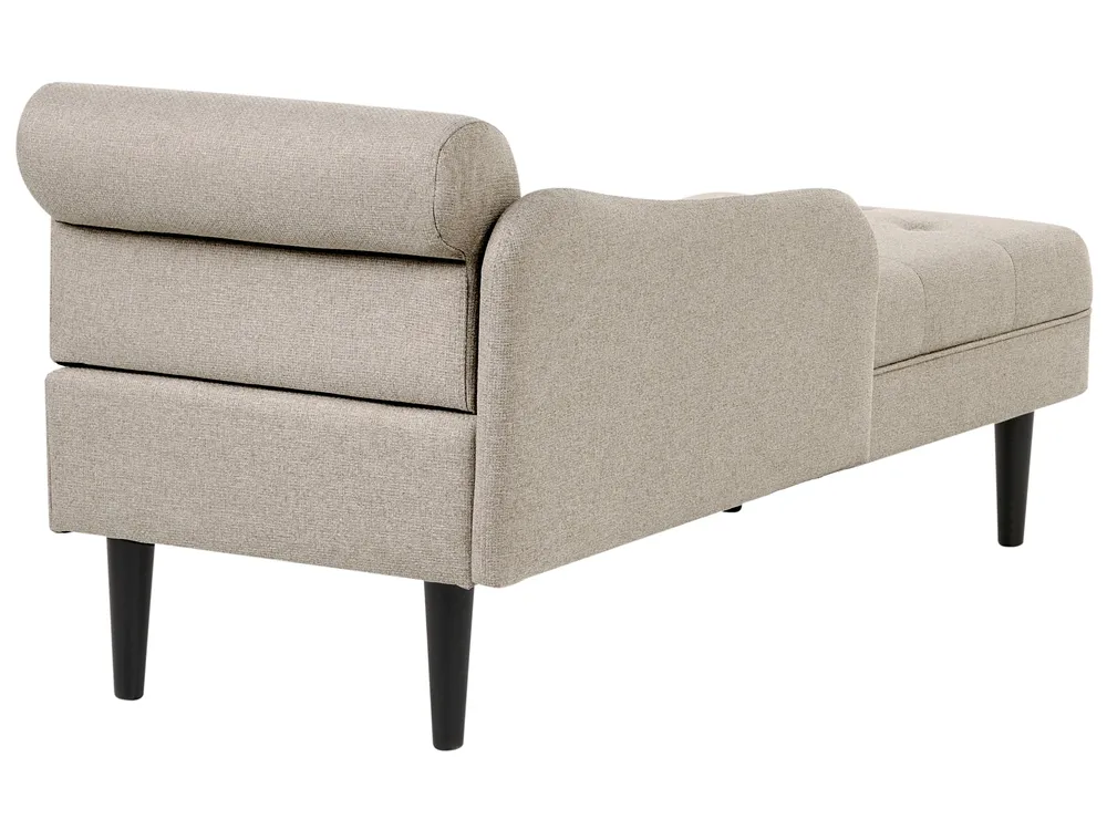 Right-Hand Chaise Longue YVOIRE Fabric Beige_1040426