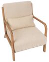 Fabric Armchair Beige SKOVDE_927140