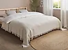 Bedspread YERBENT Cotton 220 x 240 cm Off-White