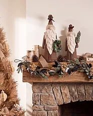 Set of 2 Figurines PITEA 44/54 cm Gnome Brown_1158706