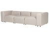 3 Seater Modular Velvet Sofa Beige FALSTERBO_919278