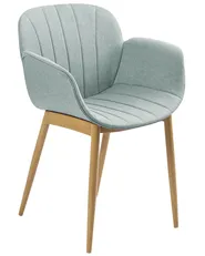 Set of 2 Dining Chairs ALICE Mint Green_1060408