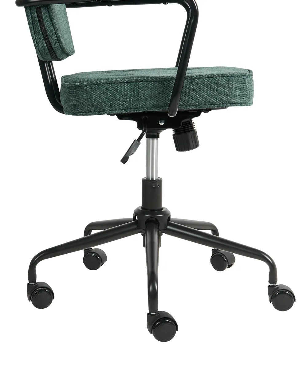 Desk Chair PAWNEE Fabric Dark Green_1057378