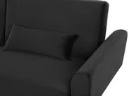Sofa Bed 3 Seater EINA Velvet Black_729278