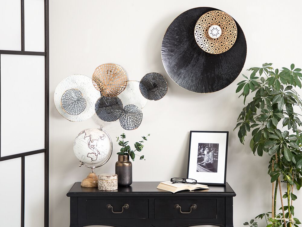 Decoração de parede RUBIDIUM Metal 49 cm Preto