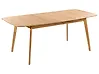 Ausziehbarer Esstisch MADOX Helle Eiche 150/190 cm 90 cm