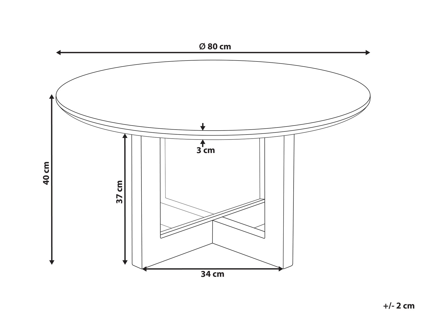 Coffee Table KARLO Light Brown_1001748