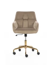 Sedia da scrivania PALMDALE Velluto Tortora_1168233
