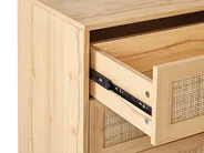 Komoda 4 szuflady PEROTE Rattan Jasnobrązowy_841317