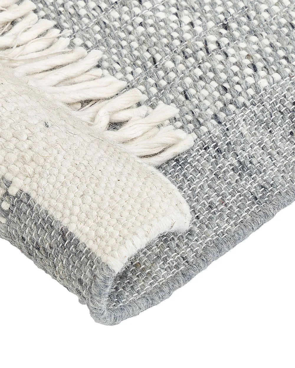 Rug TATLISU Grey 80 x 150 cm Wool_847051