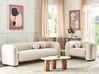 3 Seater Velvet Sofa Off-White LEIREN_920767