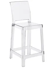Set di 2 sedie alte WELLINGTON Trasparente_1093985