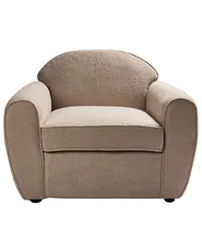 Poltrona ELLEDE Bouclé Marrone chiaro_959899