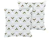 Set of 2 Outdoor Cushions CUNEO Geometric Pattern 45 x 45 cm Green