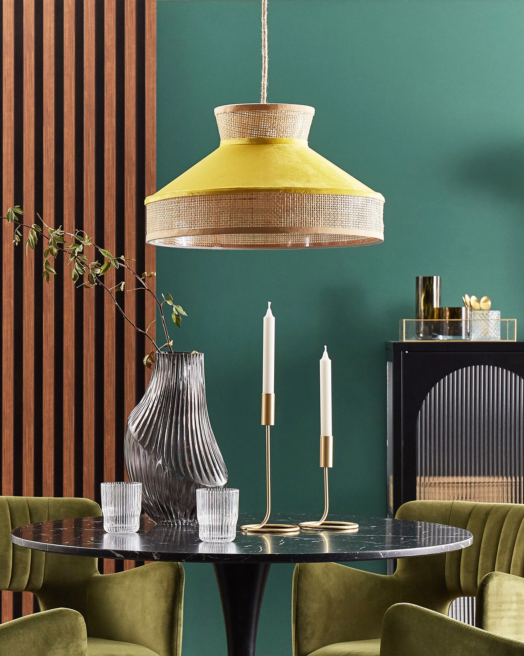 Pendant Lamp BATALI Rattan Mustard_836947