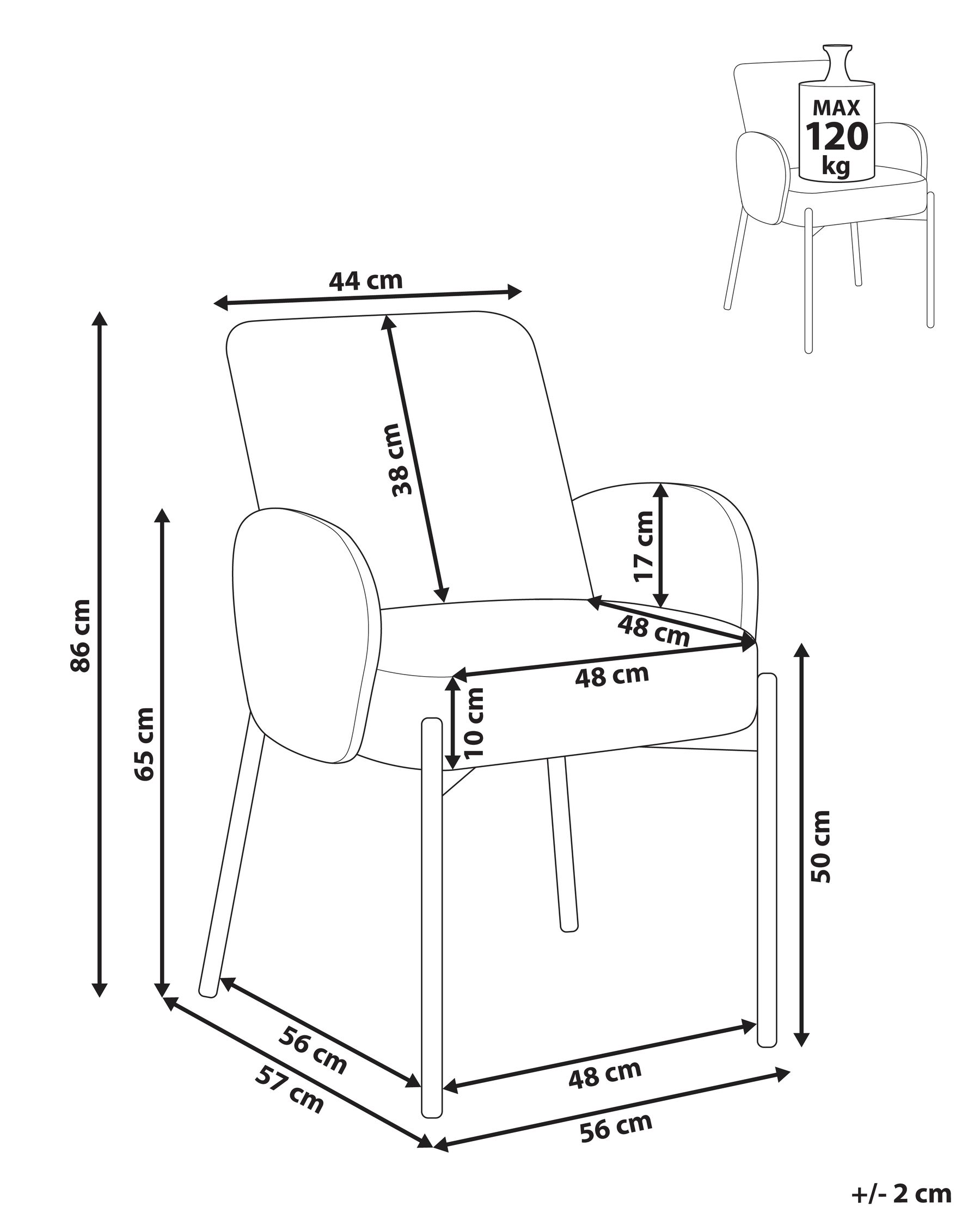 Dining Chair MAGEE Boucle Light Beige_1080272