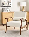 Fotel SKARA Ekoskóra Złamana biel
