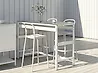 Outdoor Bar Table MAENZA 120 cm 40 cm Metal White