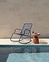 Garden Rocking Chair TURI Metal Black