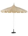 Garden Market Parasol ⌀ 2.45 m Beige MINOA _932133