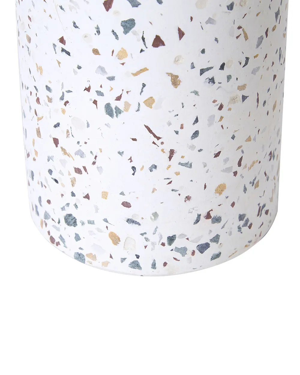 Zestaw 2 świeczników KAENGAN 13/24 cm Kamień Efekt lastryko Złoty_849138