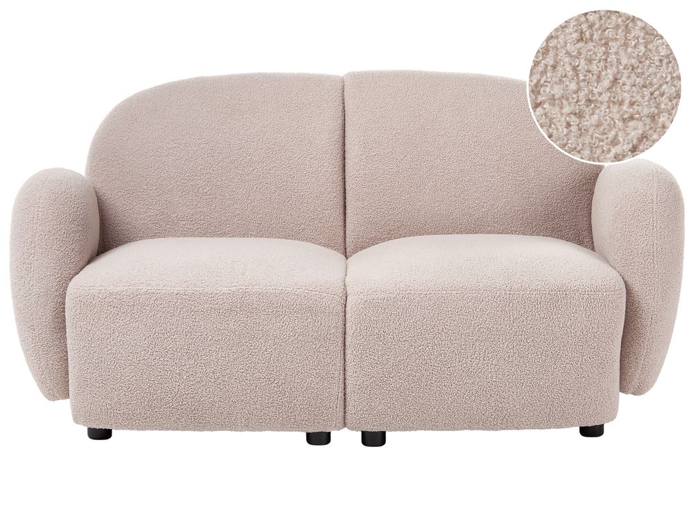 Sofa 2 personers JULE Boucle Beige