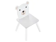 Tavolo per bambini con sedie MIMILI Bianco_1116437
