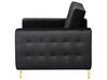 Modular Velvet Living Room Set Black ABERDEEN_857393