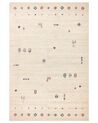 Bézs gabbeh gyapjúszőnyeg 200 x 300 cm SULUCA_863586