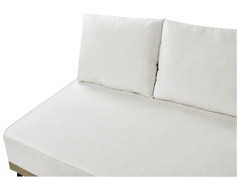 Corner Sofa 3 Seater MYKEN Fabric Off-White Right Hand_939645