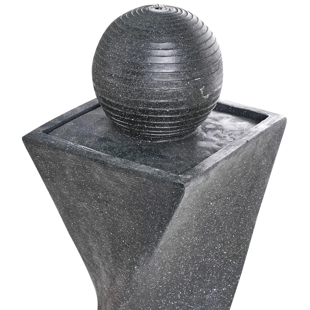 Garden Water Feature LED ACQUACHETA Graphite Grey_984399