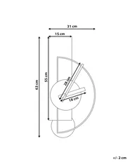 Zegar ścienny CEVINS 31 cm Metal Jasnoszary_941130