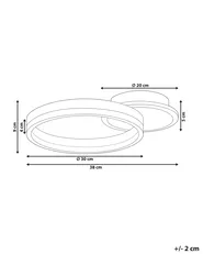 Lampadario a LED GLYDE Metallo Oro_847358
