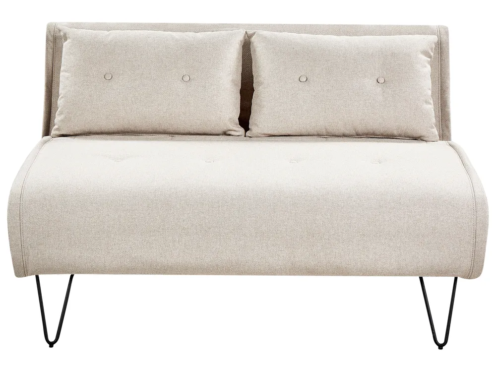 Living Room Set 3 Seater VESTFOLD Fabric Light Beige_930354