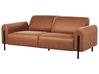 3 Seater Fabric Sofa Golden Brown ASKIM_918954