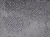 Cuscino cotone e viscosa motivo in rilievo grigio scuro 45 x 45 cm MELUR_755133