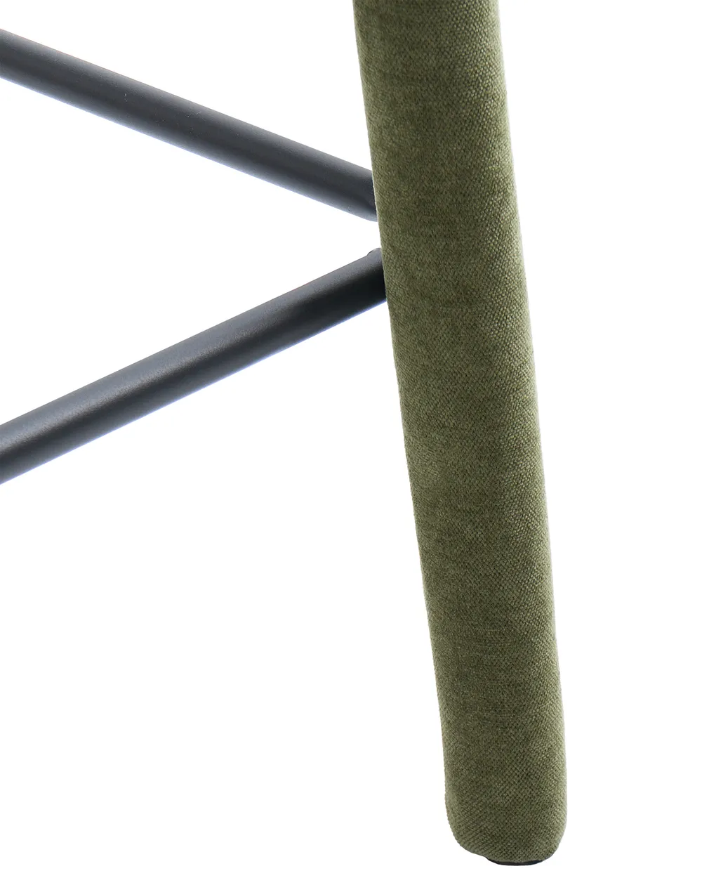 Set of 2 Bar Chairs LAKEVILLE Chenille Green_1116961