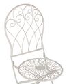 Sada 2 kovových židlí krémově bílé STIFFE_856132