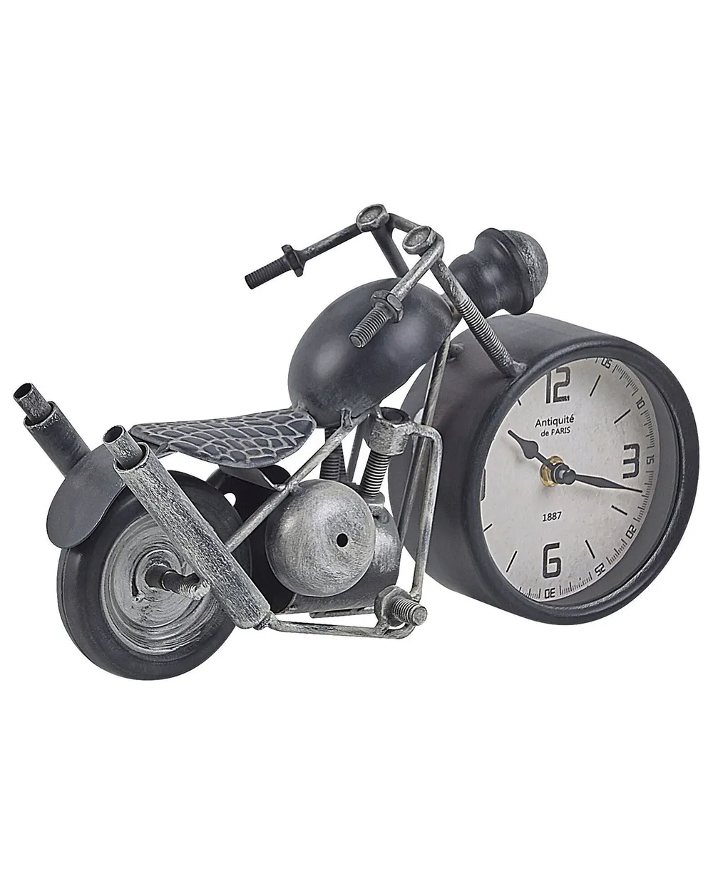 Zegar biurkowy BERNO 30 cm Metal Czarny