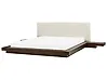 Cama Piel sintética ZEN 180 x 200 cm Fresno oscuro