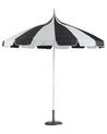 Parasol ogrodowy ⌀ 245 cm czarno-biały MINOA_932179